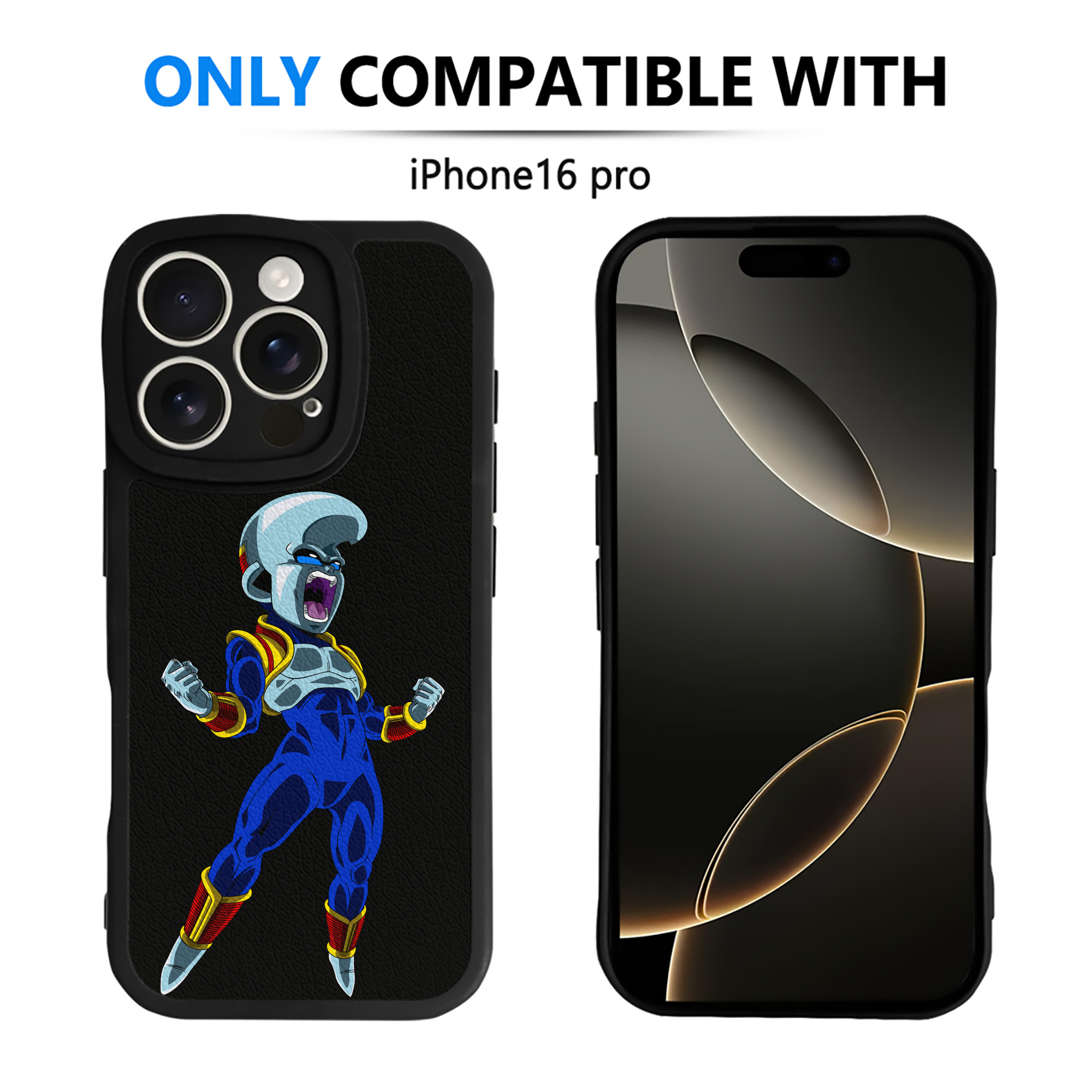 （画像用） ドラゴンボール DRAGON BALL 【iPhone 16シリーズ対応】シリコンスマホケース（レザー調） 材質：シリコン